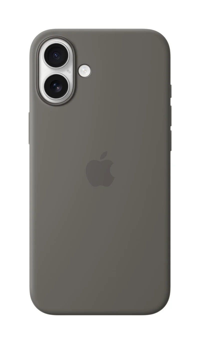 Apple Silikon Case iPhone 16 Plus mit MagSafe (steingrau)