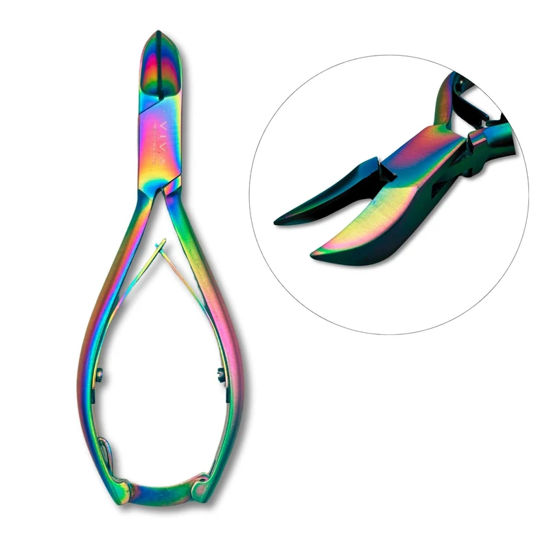 Titanium Nail Nipper Concave Smooth Handles -14cm