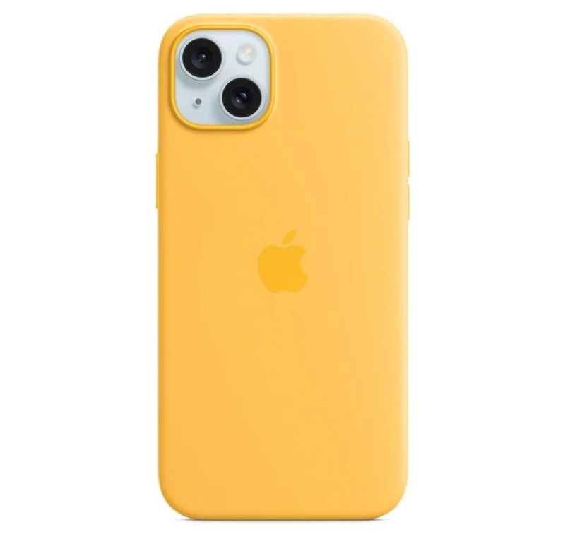 Apple iPhone 15 Plus Silikon Case mit MagSafe - Sonnenlicht