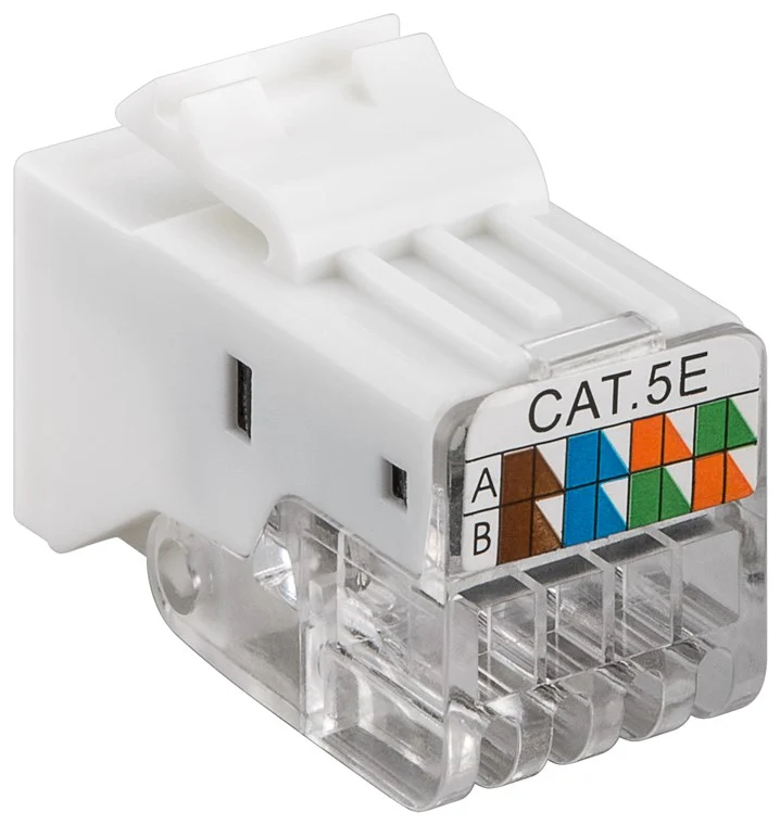 Keystone-Modul RJ45-Kupplung CAT 5e, UTP, 100 MHz
