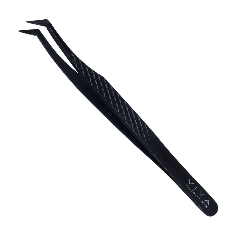 Eyelash Tweezer - 45 Degree - Black