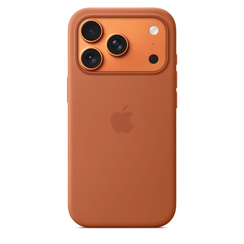 Apple Silikon Case iPhone 17 Pro mit MagSafe (Terracotta)