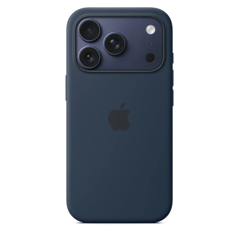 Apple Silikon Case iPhone 17 Pro mit MagSafe (Mitternacht)
