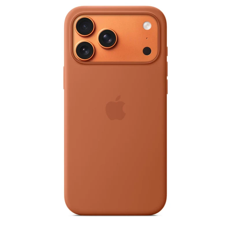 Apple Silikon Case iPhone 17 Pro Max mit MagSafe (Terracotta)