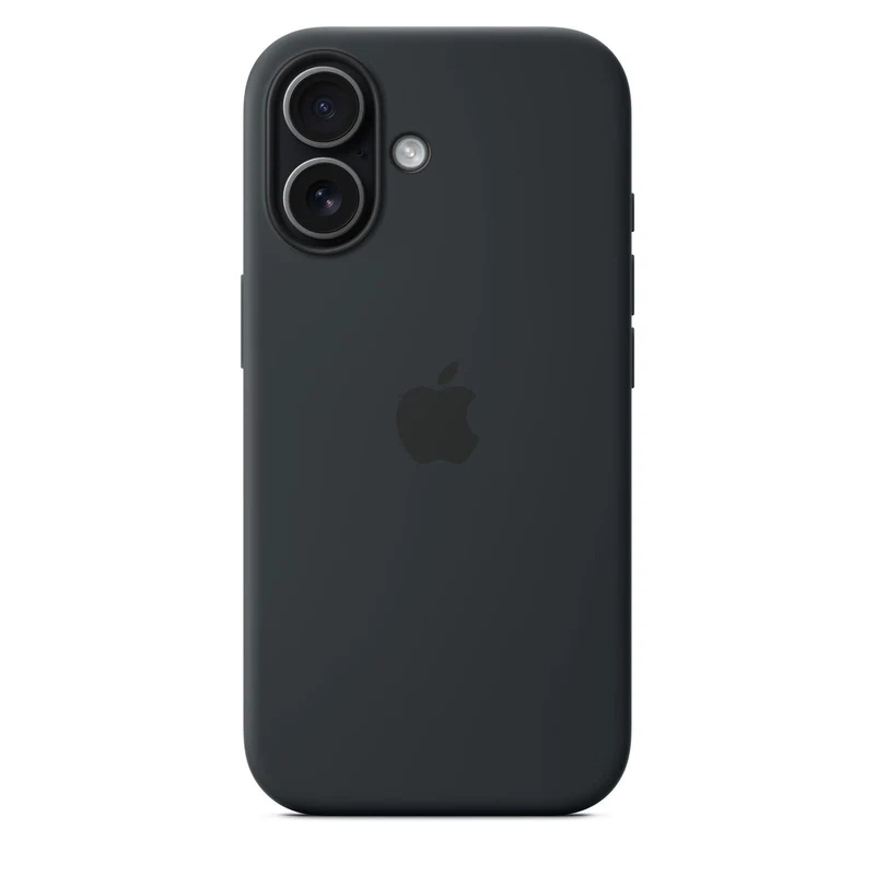 Apple Silikon Case iPhone 17 mit MagSafe (Schwarz)