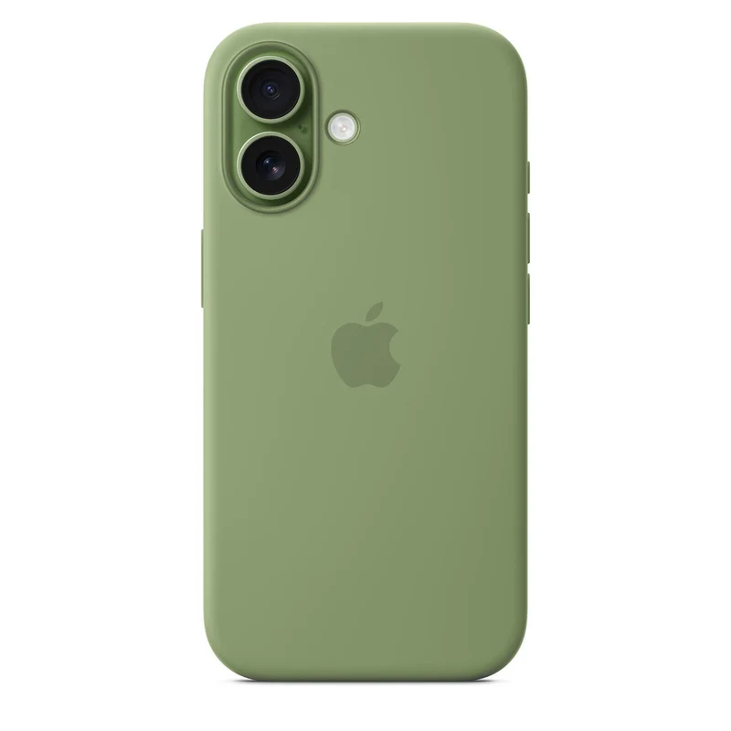 Apple Silikon Case iPhone 17 mit MagSafe (Hellmoosgrün)