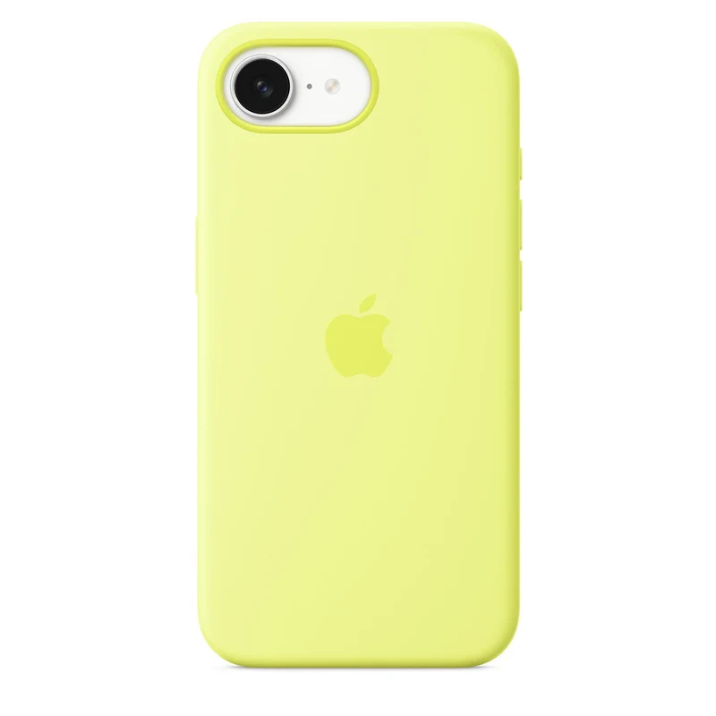 Apple Silikon Case iPhone 16e (Neongelb)