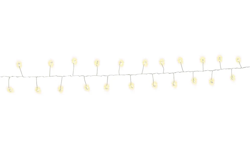 50er LED-Silberdraht-Cluster-Lichterkette