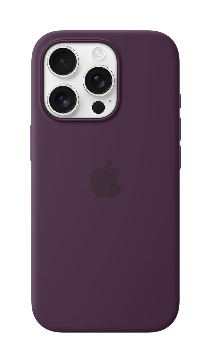 Apple Silikon Case iPhone 16 Pro mit MagSafe (pflaume)