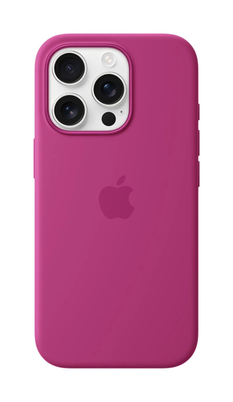 Apple Silikon Case iPhone 16 Pro mit MagSafe (fuchsia)