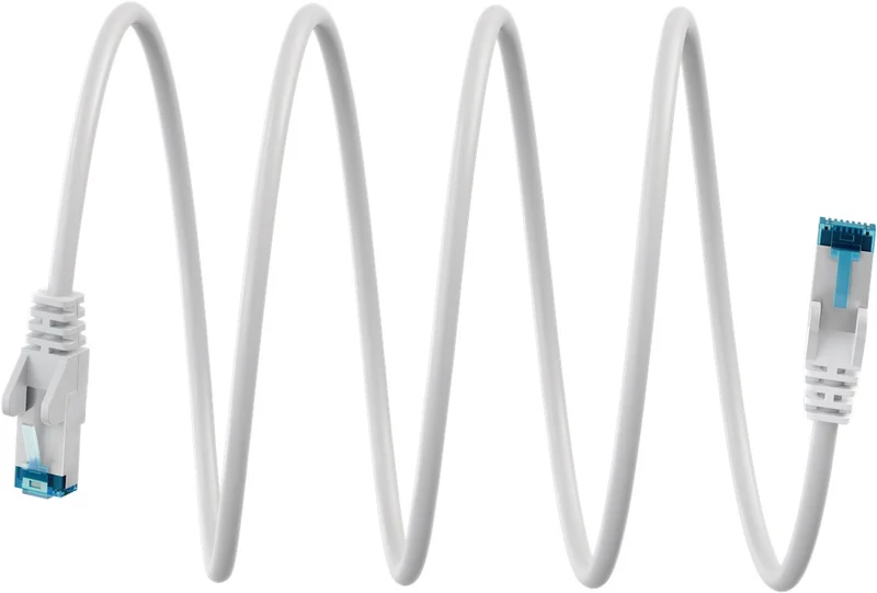 Ultraflexibles CAT 6A Patchkabel S/FTP (PiMF), weiß