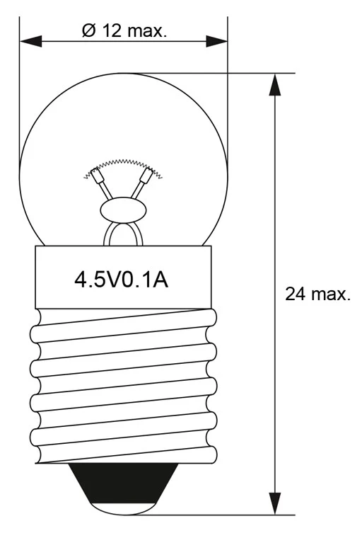 Taschenlampen-Kugel, 0,45 W