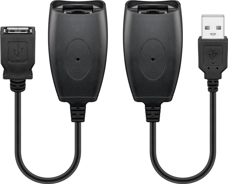 USB-Verlängerungsadapter bis 40 m über CAT-Kabel