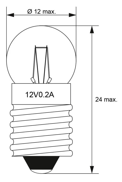 Taschenlampen-Kugel, 2,4 W