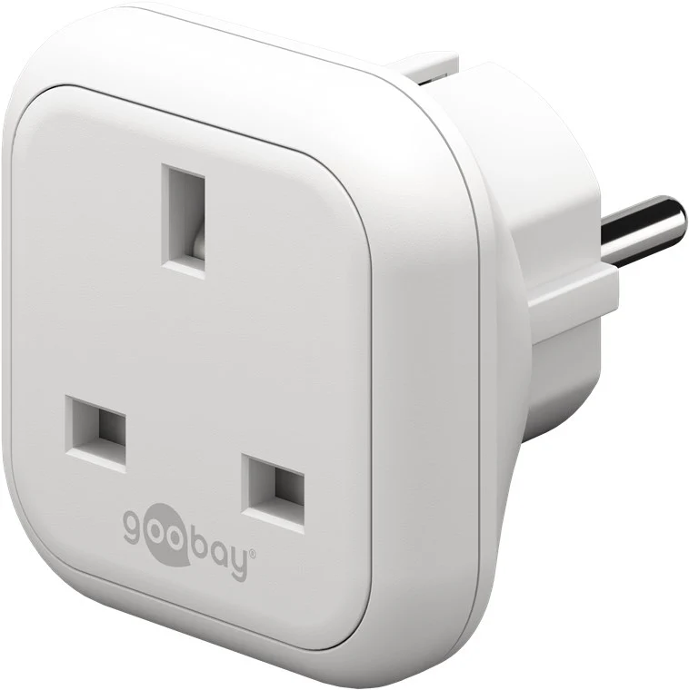 Reiseadapter UK auf Europa, weiß