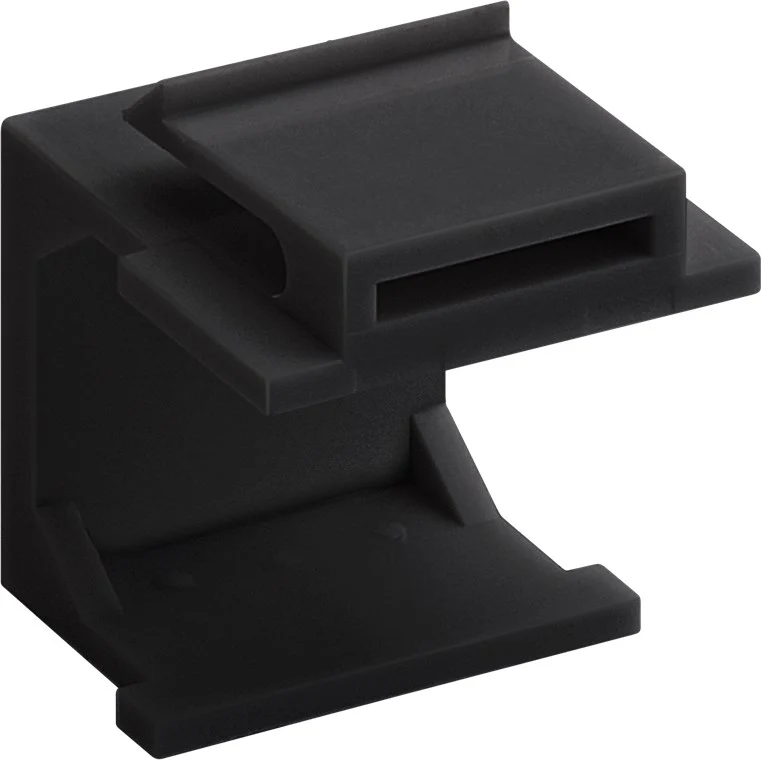Keystone-Abdeckung (4-er Pack), schwarz