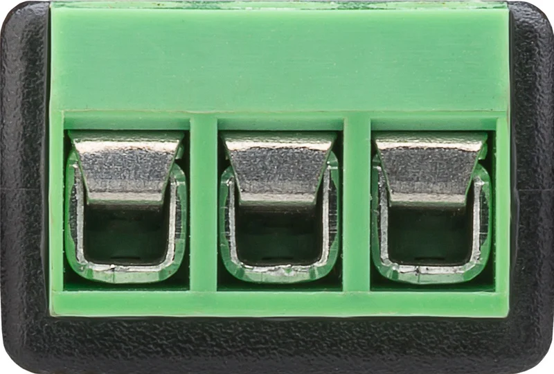 Terminal Block 3-pin > Klinke 3,5 mm Stecker (3-Pin, stereo)