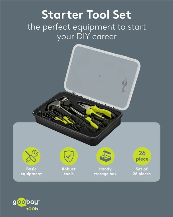 Werkzeug-Set Starter, 26-tlg.