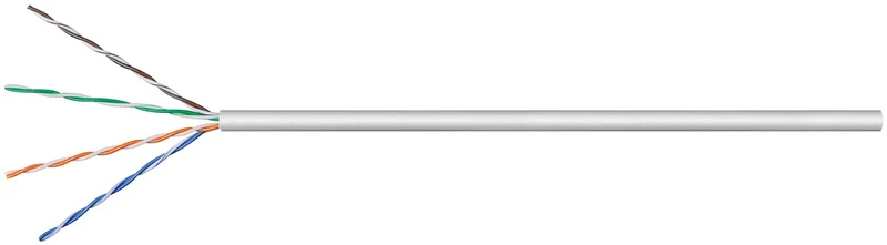 CAT 5e Netzwerkkabel, U/UTP, grau