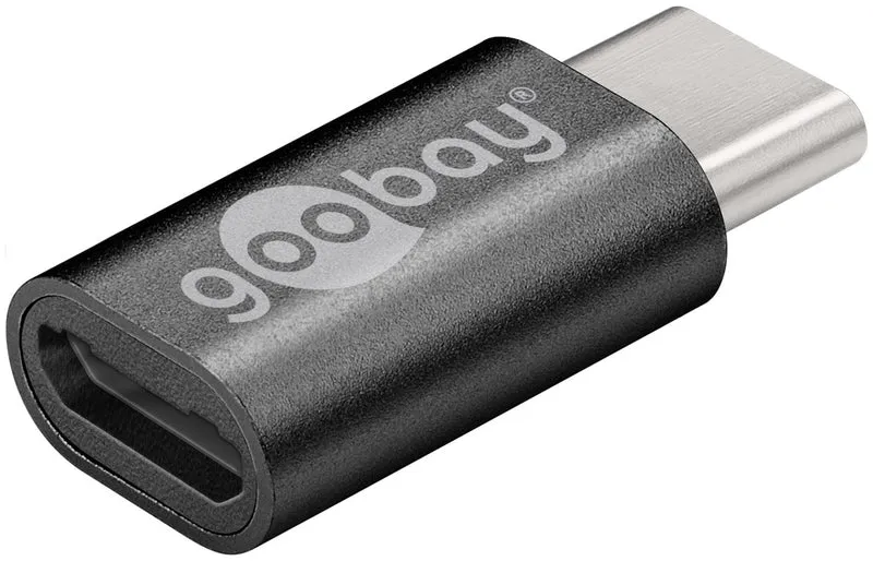 USB-Adapter Micro-USB auf USB-C™, grau