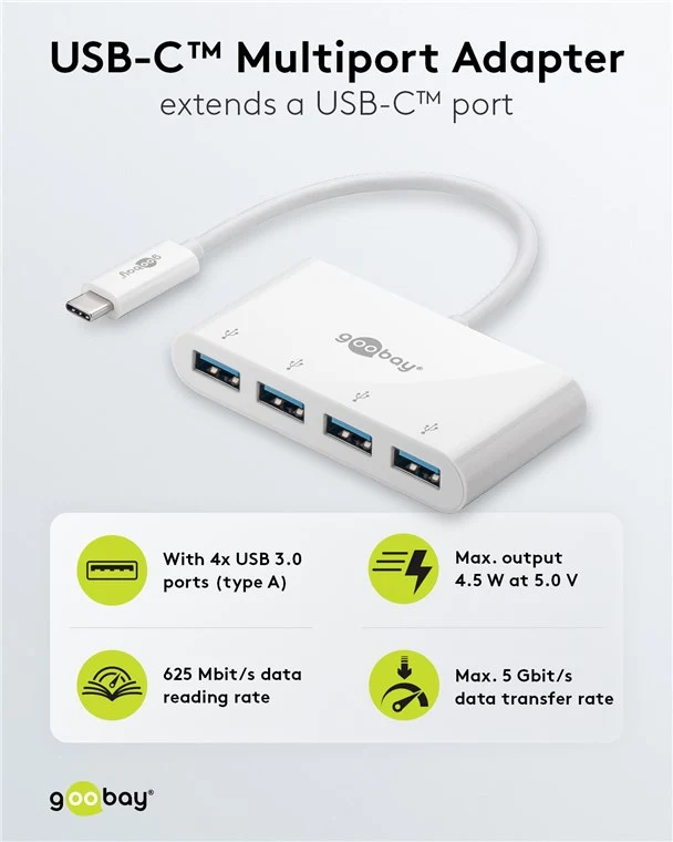 4-Port USB-C™ Multiport-Adapter