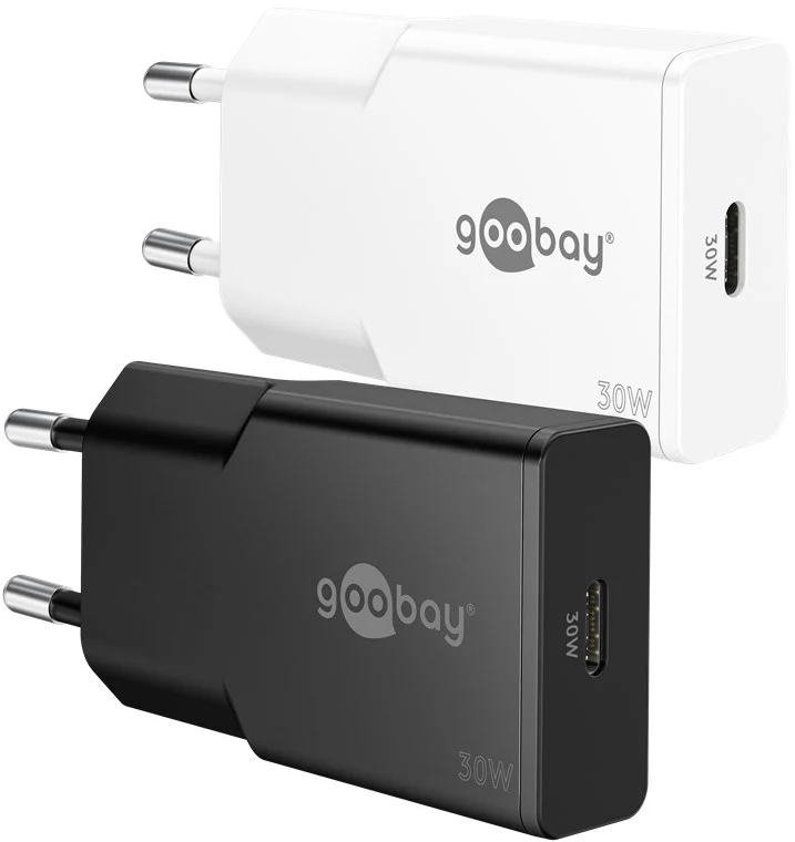 USB-C™ PD GaN Schnellladegerät Slim (30 W) weiß