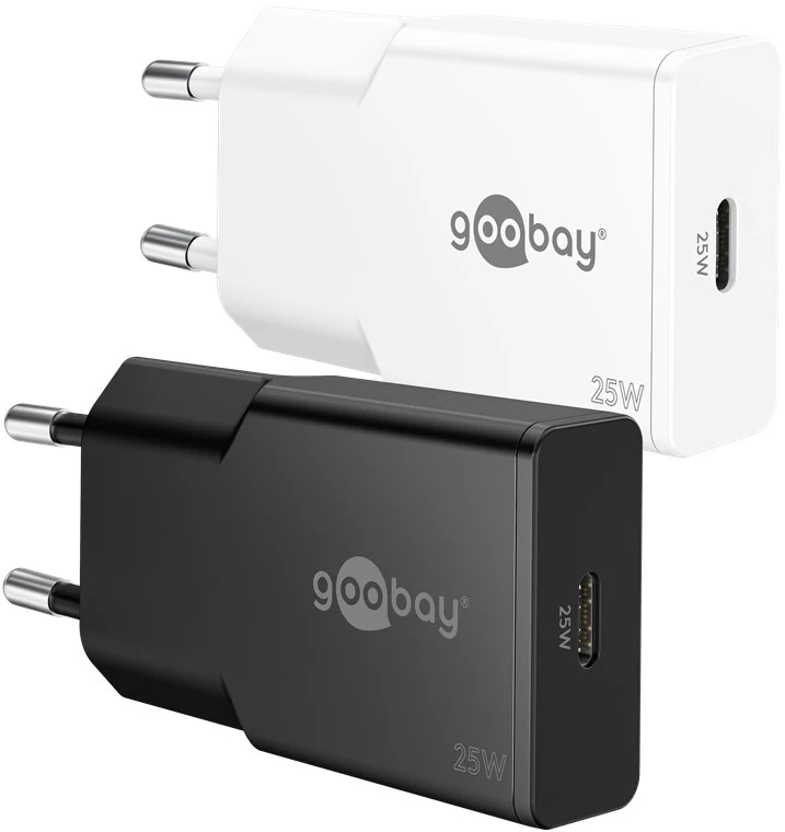 USB-C™ PD GaN Schnellladegerät Slim (25 W) weiß