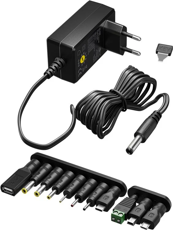 Universal-Netzteil (3 V - 12 V, max. 7,2 W / 0,6 A)