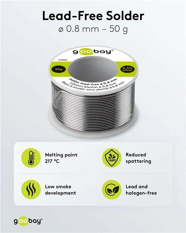 Lötzinn bleifrei, ø 0,8 mm, 50 g