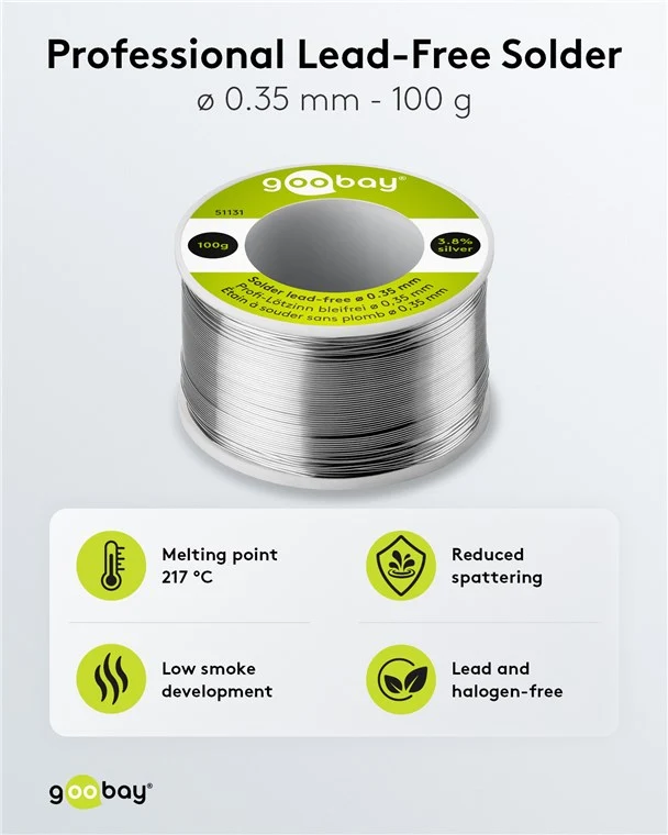 Profi-Lötzinn bleifrei, ø 0,35 mm, 100 g