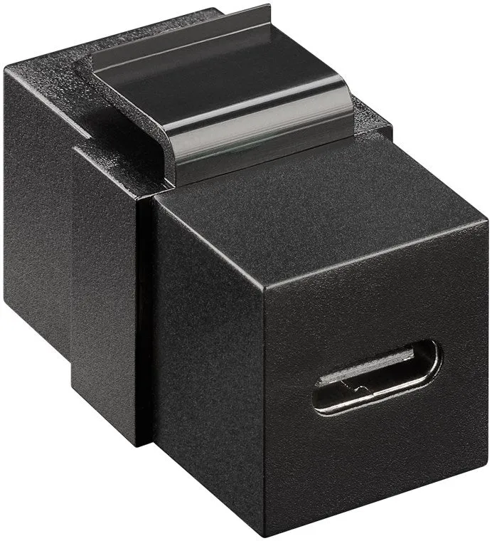 Keystone-Modul USB-C™-Verbinder, USB 3.2 Gen 2 (10 Gbit/s), schwarz