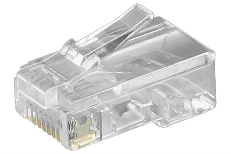 RJ45-Westernstecker für Flachkabel, 8 polig