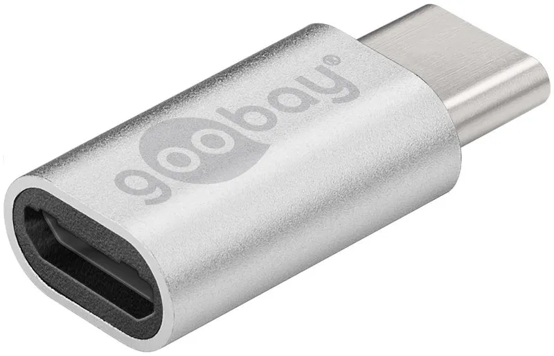 USB-Adapter Micro-USB auf USB-C™, silber