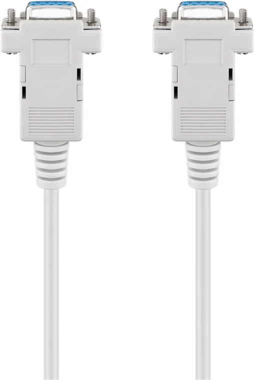 D-SUB 9 pin Anschlusskabel, Buchse/Buchse, seriell Nullmodem