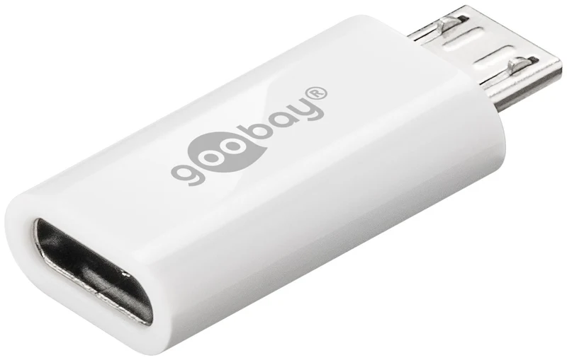 USB-Adapter Micro-USB auf USB-C™, OTG, weiß