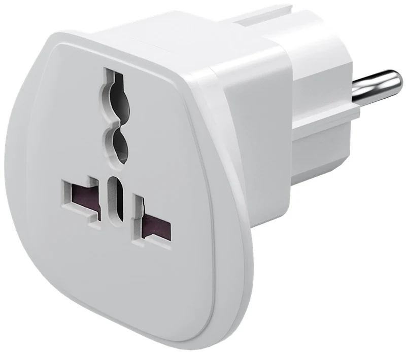 Reiseadapter Welt auf EU, Weiß