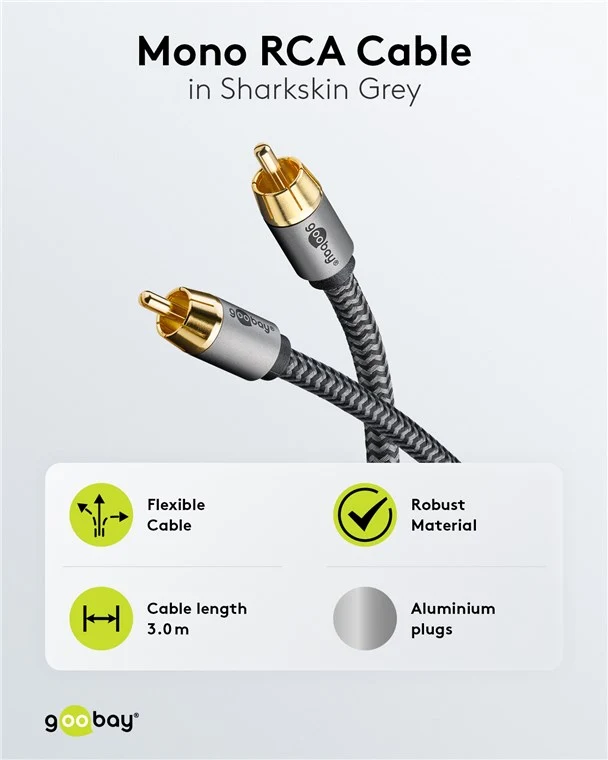 Mono-Cinchkabel, 3 m