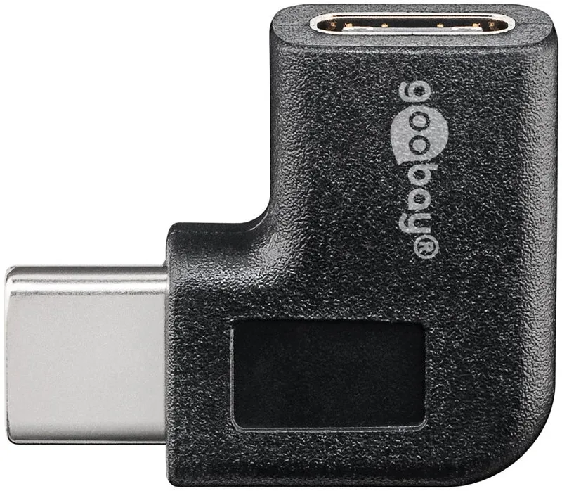 Adapter USB-C™ auf USB-C™ 90°, schwarz