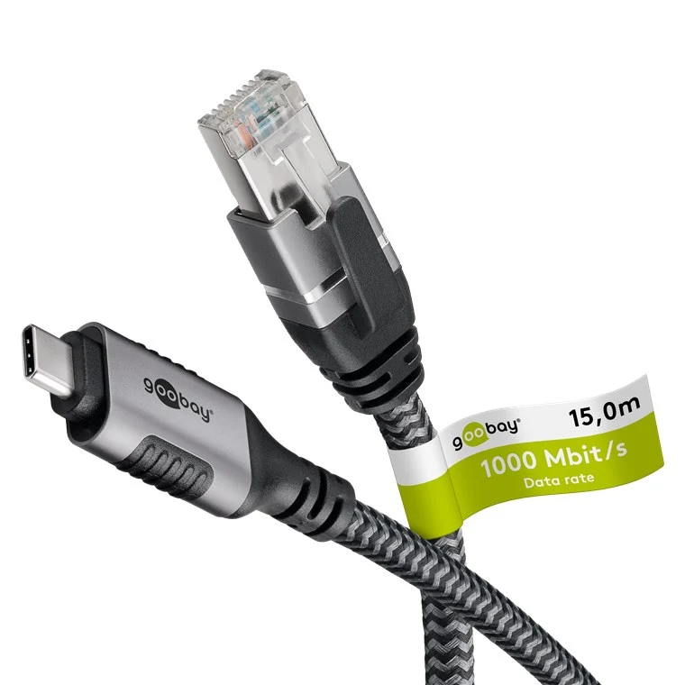 Ethernet-Kabel USB-C™ 3.1 auf RJ45, 15 m