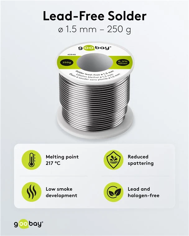 Lötzinn bleifrei, ø 1,5 mm, 250 g