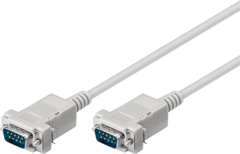 D-SUB 9 pin Anschlusskabel, Stecker/Stecker, seriell 1:1