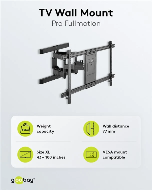 TV-Wandhalterung FULLMOTION (XL)