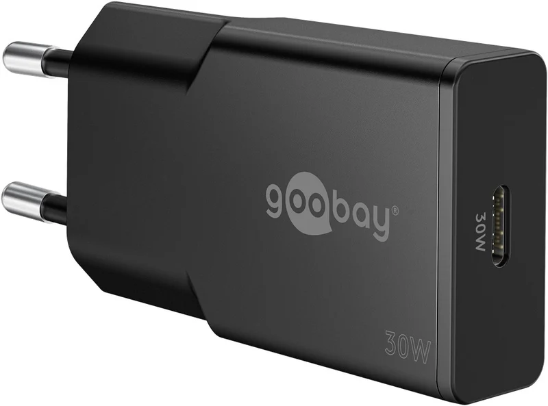 USB-C™ PD GaN Schnellladegerät Slim (30 W) schwarz