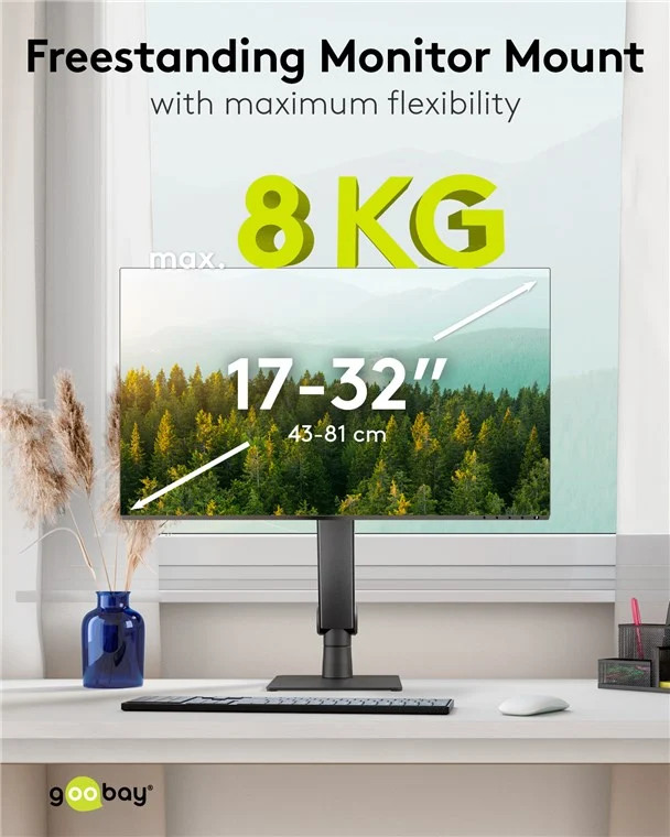 Freistehende Single-Monitorhalterung