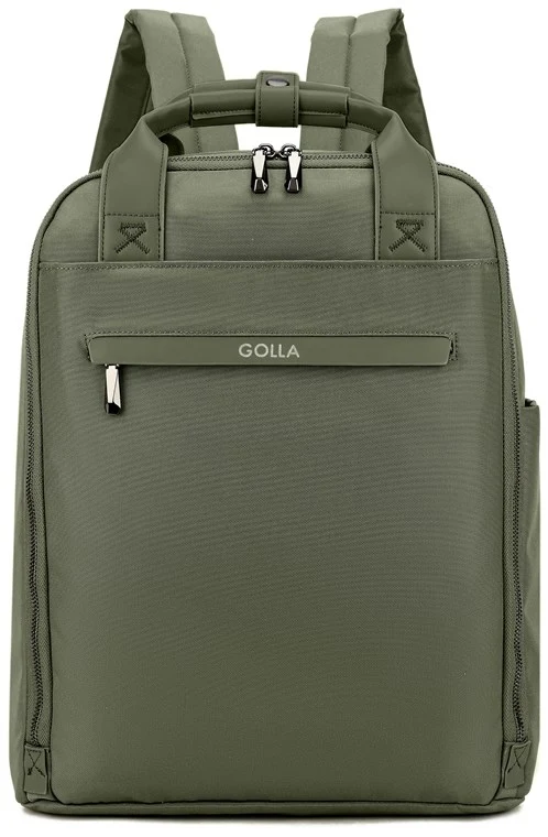 Set aus Rucksack und Laptop-Sleeve 15 Zoll, grün