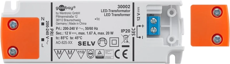 LED-Trafo 12 V (DC), 20 W