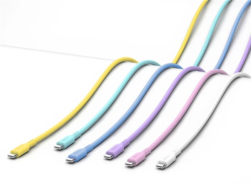USB-C™-Silikonkabel, 1,5 m, lila