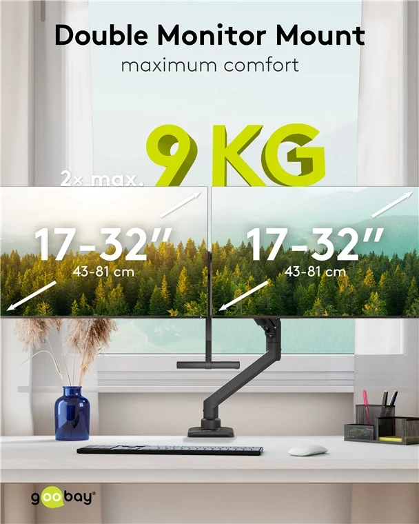 Doppel-Monitorhalterung Office