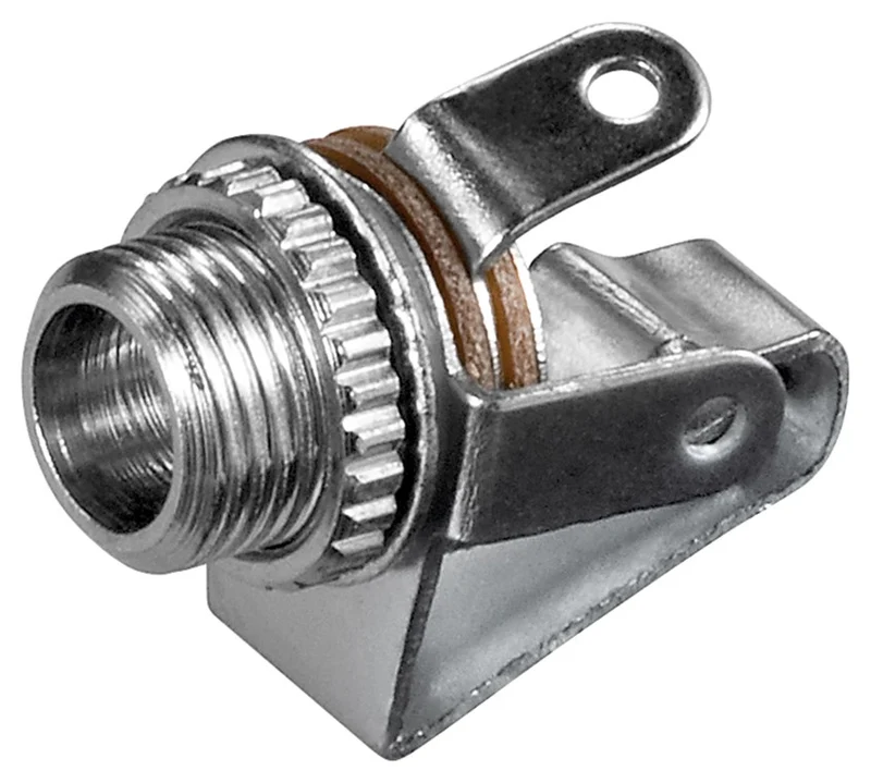 Klinkeneinbaubuchse mit Schaltkontakt 3,5mm (mono)