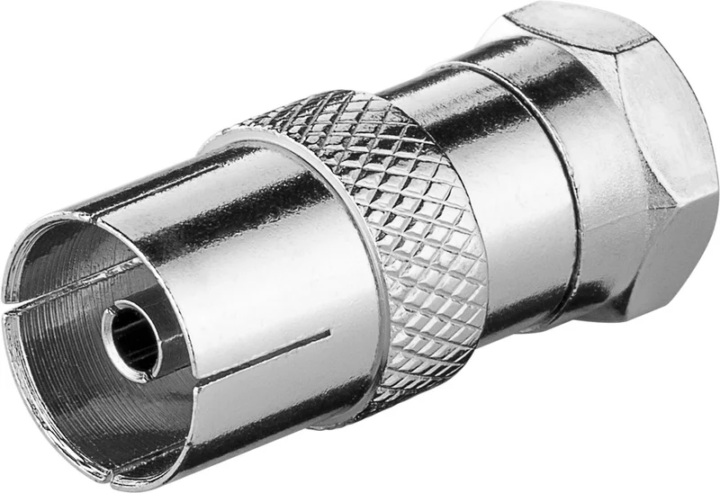 F-Adapter: F-Stecker > Koax-Buchse
